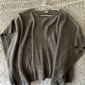 Beautiful new Loft gray poncho sweater
